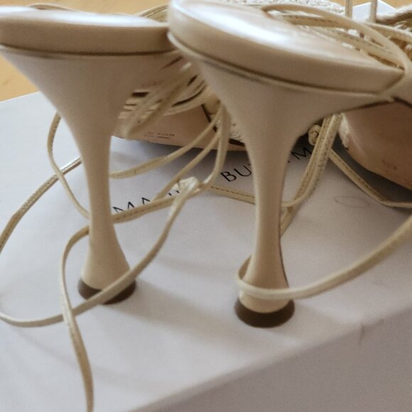 Magda Butrym Crochet Strappy Heels size 40 - Picture 5 of 9